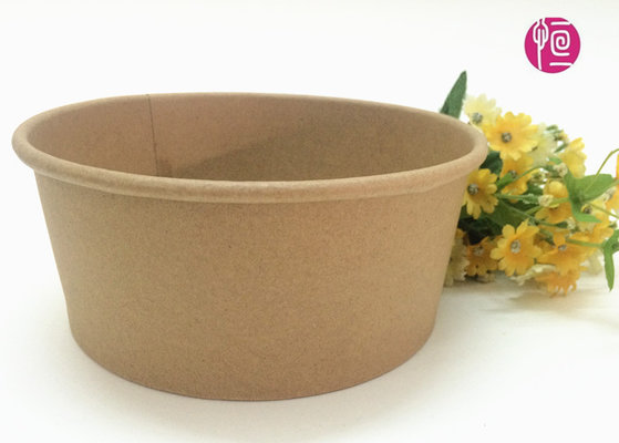 China 32oz Top155mm Disposable Takeaway Food Containers In Kraft Paper With Lid supplier