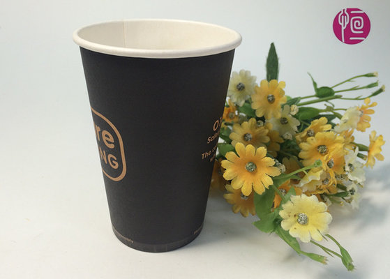 China Disposable Coffee Paper Cup Liquid Container Height 101mm BRC FDA supplier