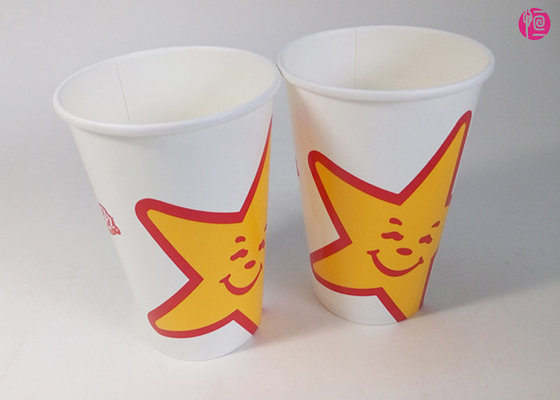 China 16oz Happy Star Artwork Printed Cold Paper Cups / Drinking coffee cups disposable supplier