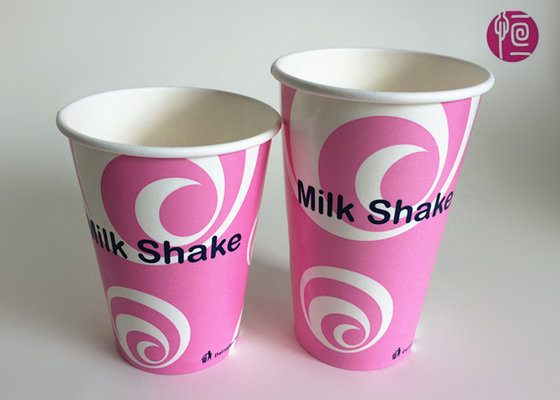 China Double PE Coated Cold Paper Cups With Top Dia 90mm , 12oz And 16oz supplier