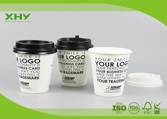 China Disposable 10oz 350ml 90mm Top Printed Single Wall Paper Cups for Coffee or Hot Drink with Lids supplier