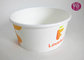12 Ounce Shallow Ice Cream Paper Bowls With Plastic Lid / Custom Print supplier