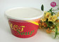 Noodle 15oz Disposable Soup Bowls With Plastic Lid / Double PE Paper supplier