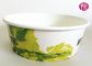 44oz Disposable Paper Bowls PE Coated Enamel Paper Food Salad Container With Lid supplier