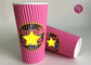 20oz Wave ripple coffee cups / Pink Print thermal disposable cups supplier