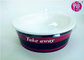 Custom printed clear salad paper bowls / food containers with lids supplier
