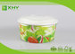 800ml 32oz  Eco Green Fruit Salad Disposable Food Grade Paper Food Box With PET Lid supplier