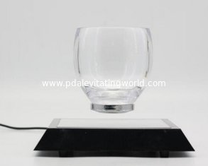 magnetic floating levitation X bottom glass coffee cup drinkware display racks