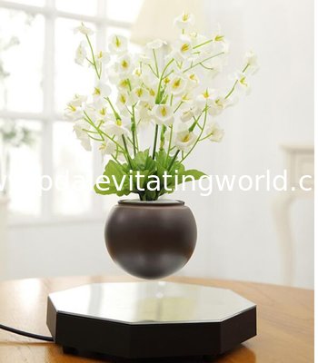 new hexagon magnetic floating levitate bottom air bonsai plant flower pot