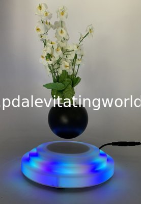 led light magnetic levitation floating air bonsai flower pot tree plant