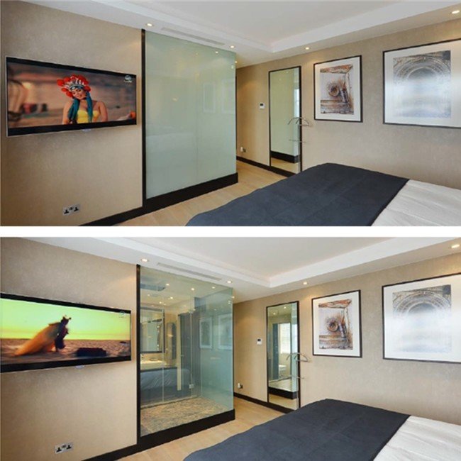 new product pdlc film electrically switchable smart glass for office/hotel/bank