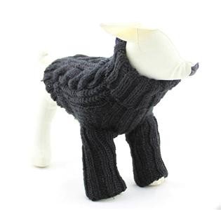 Winter Pet Long Sleeve Dog Turtleneck Sweater Hand Knitting Labrador Apparel