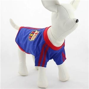 Cotton T-shirts Soccer football Costumes / dog sports jerseys 9 Clubs