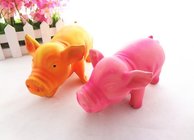 Healthy Soft Chewing Latex Pet Dog Toy Pig Shaped OEM