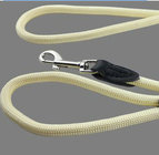 2.66m genuine round leather harness lead leash lightweight for dog