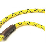Yellow Mendota Slip Rope Dog Leash 6ft X 1/2in , Customized For Small Dog Harness