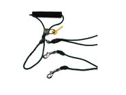 Durable Timberwolf Alpine Rope 2-Dog Lead Black Dog Leash Adjustable