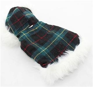 Winter plaid Dog Coat