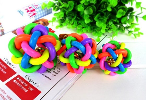Colorful ball toy , Pet dog toys for german shepherds 6.5cm , 8.5cm