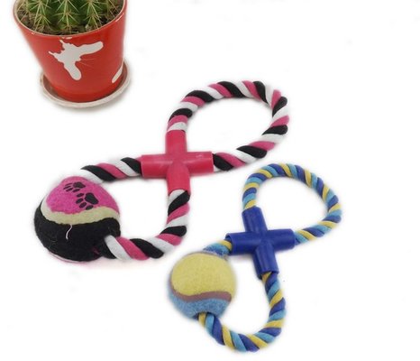 Environment Friendly Party Pets Dog Toys Ball With Rope For Playing & Gift