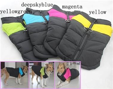 Luxury Dog clothing for Large Dogs Winter Big Large Dog Vests Coats 4 Colors AA+