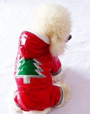 Customizable christmas dog clothes Down jack pet coats and jackets for medium dog