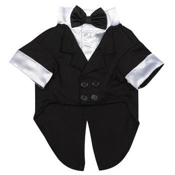 Comfortable Wedding pet tuxedo groom dog costume clothes for small dog