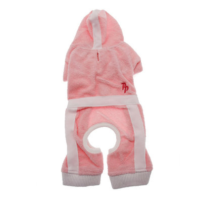 Puppy Terry Hoody Jumper by Dogo - Pink sports clothes for dogs shiba inu