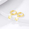 Customized Women Girl Fashion Jewelry Gold Plated Star Dangle Hoop Earrings 925 Sterling Silver Jewelry Piercing Earring supplier