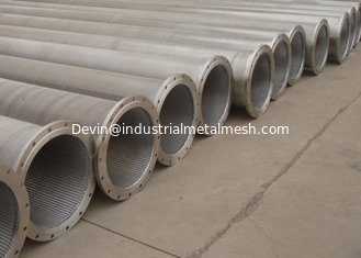 China Water Well Strainer Pipe/Trapezoidal Welded Johnson Stainless Steel Wedge Wire Screen supplier