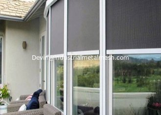China Black Powder Coated Ss304 Wovening Screen Mesh For Window &amp; Door Screen supplier