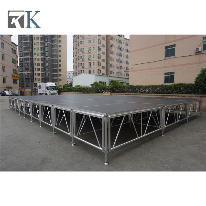 fixed height glass aluminum stage performance equipment easy to set up