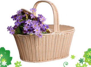 China Plastic Rattan Picnic Basket supplier