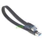 China Super Slim Flat Micro USB3.0AM to Micro-B USB3.0 Data Cable Cord 0.3m 1FT Hi-Speed 5Gbps manufacturer
