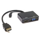 China HDMI Male to VGA HDMI Female Splitter w/ Audio HD Video Cable Converter Adapter manufacturer