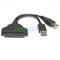 USB 3.0 Male To SATA 22Pin Female Adapter With USB 2.0 Power Supply Cable For 2.5 inch Har factory