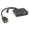 HDMI Male to VGA HDMI Female Splitter w/ Audio HD Video Cable Converter Adapter factory
