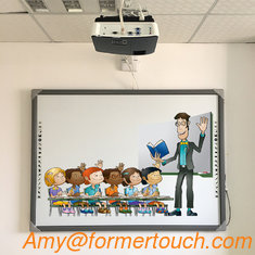 88" 96" Big Size interactive Whiteboard Free eductaion software for Education Aluminum 10Point  Infrared Touch Frame
