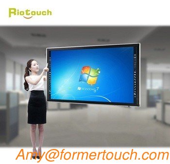 China cheap 84" 4K high resolution   school teach large multi infrared  55 inch lcd touch