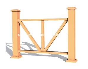 China Engineered WPC for Garden Dercotative/WPC Fence for Landscaping Ornament (RMD-F07/08) supplier