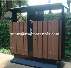 China Recycled outdoor wpc trash can/ash-bin RMD-D7 supplier