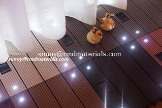 China Led light wpc tiles CE certificate bright your yard supplier