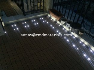 China DIY Decks tiles with solar light for garden balcony countryyard supplier