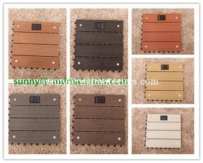 China Hot sell 300x300mm DIY modern decking tiles 100% recyclable wpc DIY decking tiles supplier
