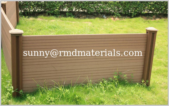 Long Lasting beautiful design WPC fence/Free maintenance Easy clean supplier