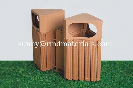 Park durable and recycling wpc garbage can RMD-D9 supplier