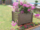 Square wood plastic composite WPC flower pot cheap flower pots balcony flower pots supplier