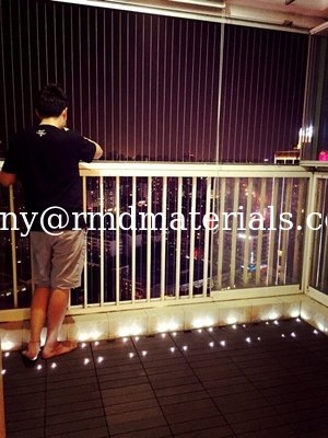 DIY Decks tiles with solar light supplier