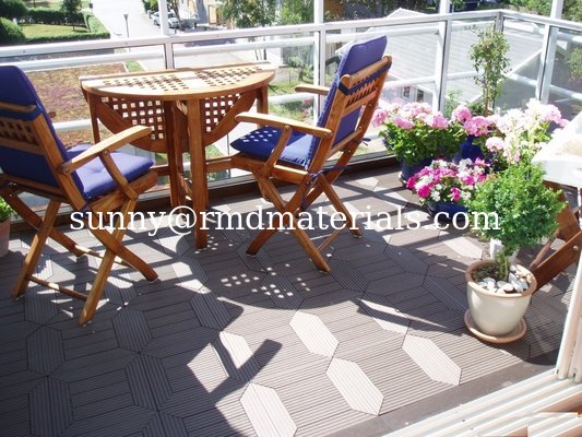 WPC DIY tiles for Patio,Balcony,walkway supplier