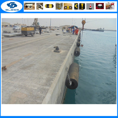 Boat and dock use marine cylindrical rubber fender